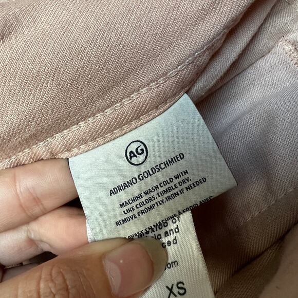 AG Adriano Goldschmied Nancy Denim Jacket in Years Weathered Rosy Rouge Size XS - Picture 7 of 7